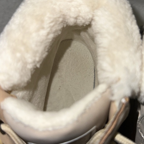 ANJOUFEMME Work Hiking Boots Women Outdoor Ankle Boots Light Khaki Size 8 - Picture 10 of 11